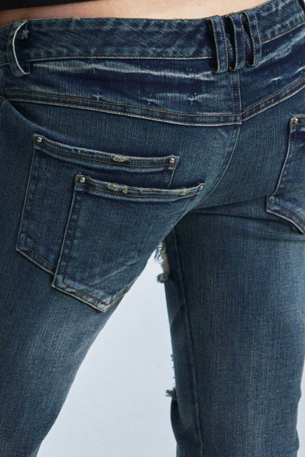 Jace Cross Flared Jeans