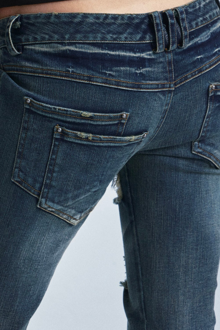 Jace Cross Flared Jeans