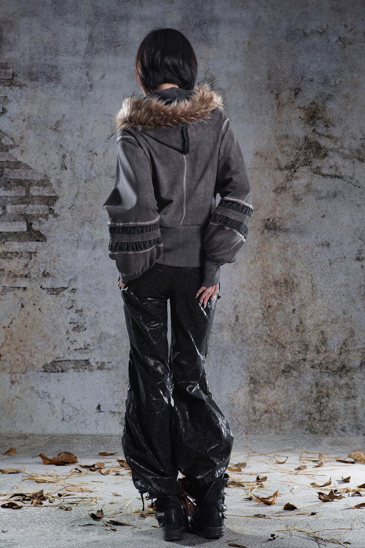 Dark Frosted Hooded Jacket