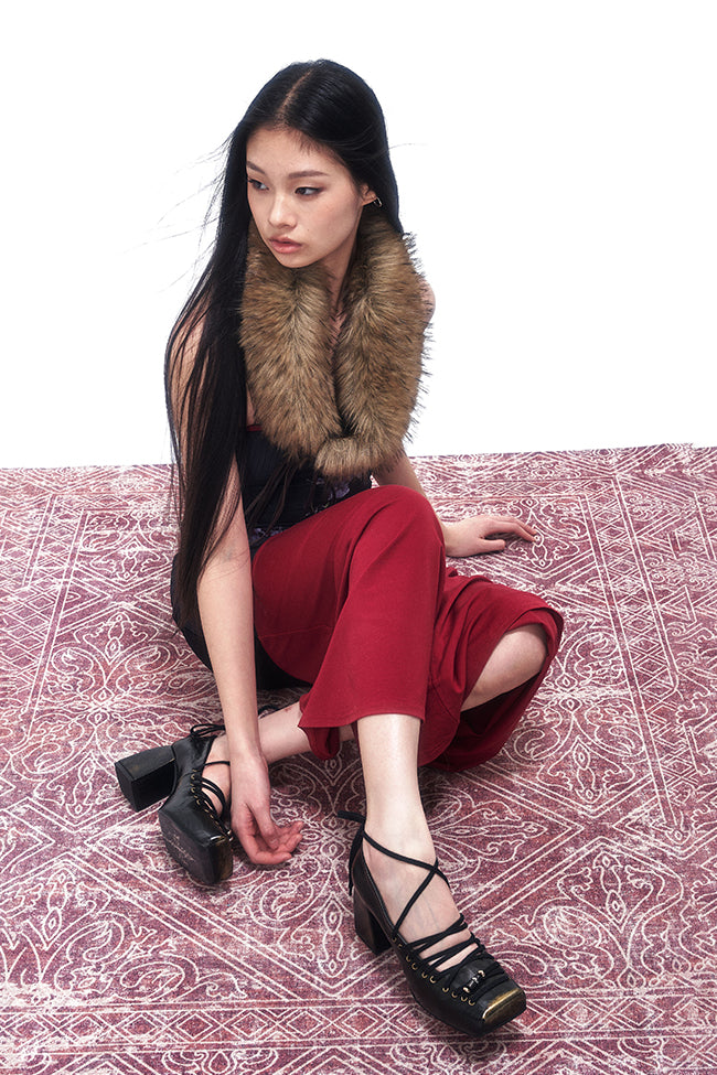 Gilded Ribbon Court Heels