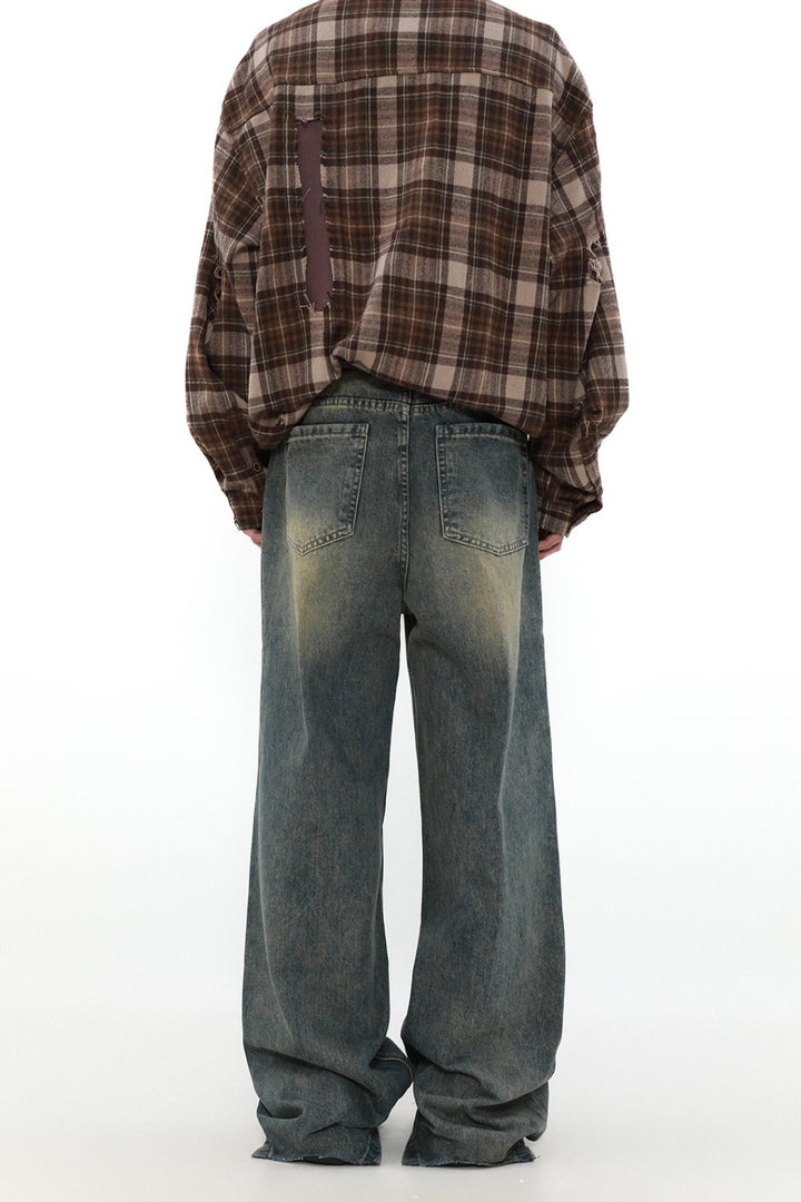 Faded Classic Denim Jeans