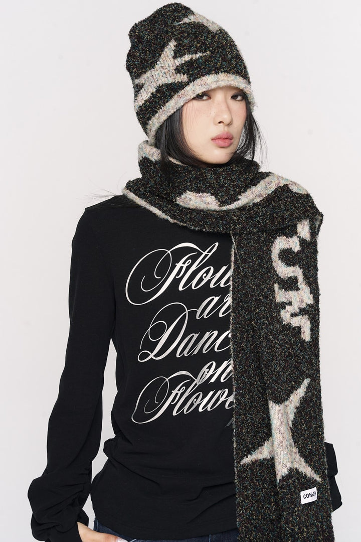 Starry Knit Winter Beanie