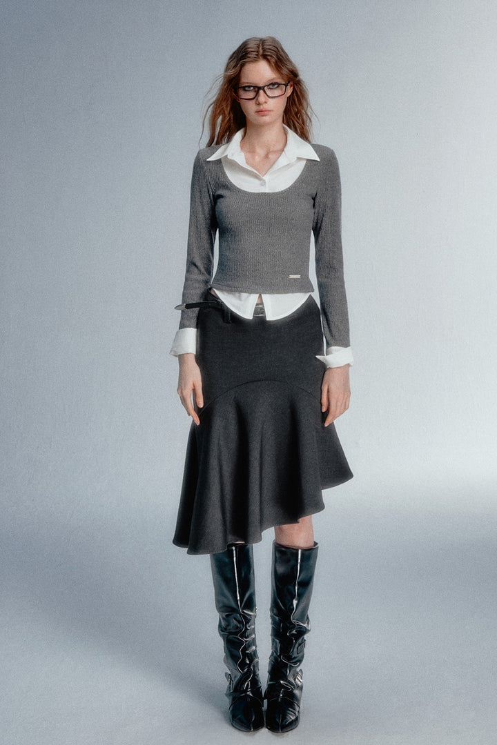 Layered Collar Sweater