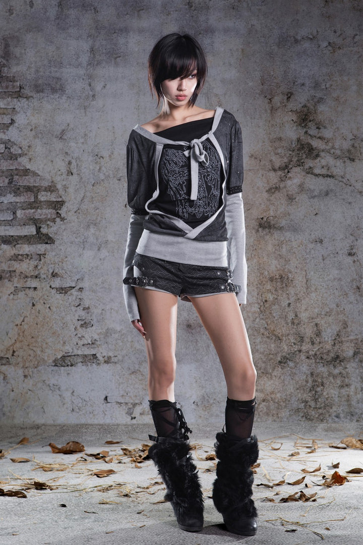 Avery Buckled Low-Rise Shorts