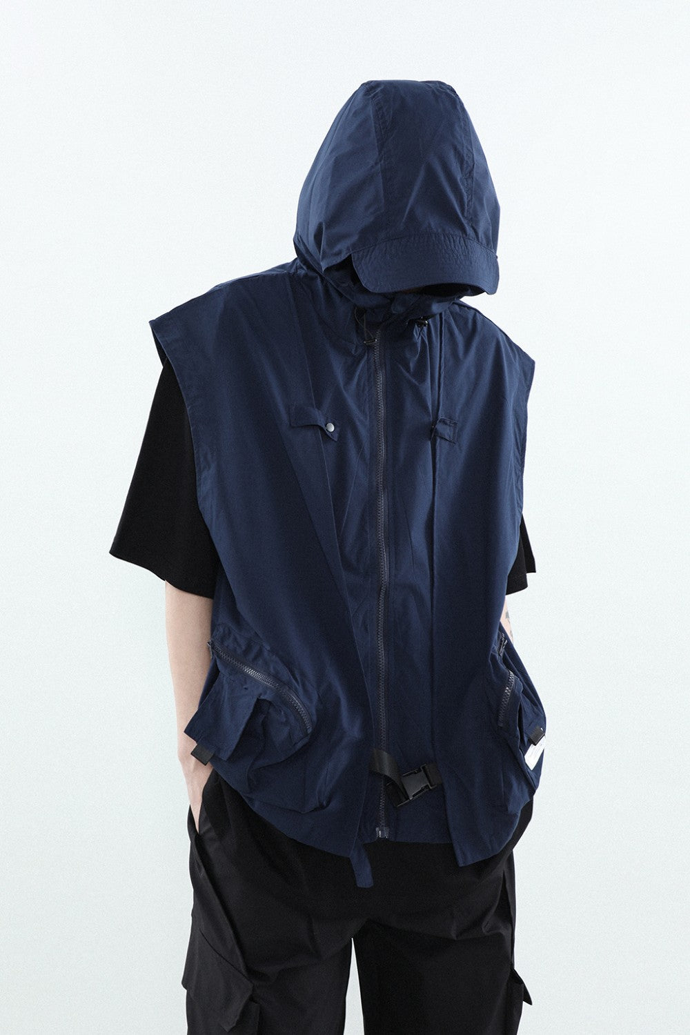 Hooded Utility Shell Vest