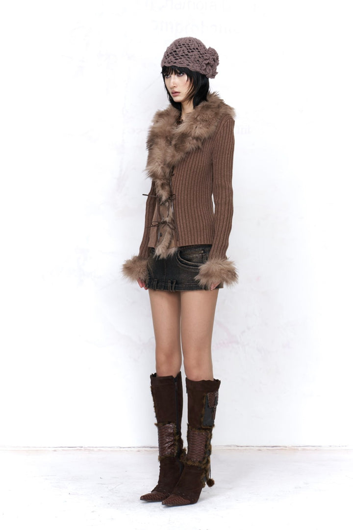Vienna Wool Lace-Up Cardigan