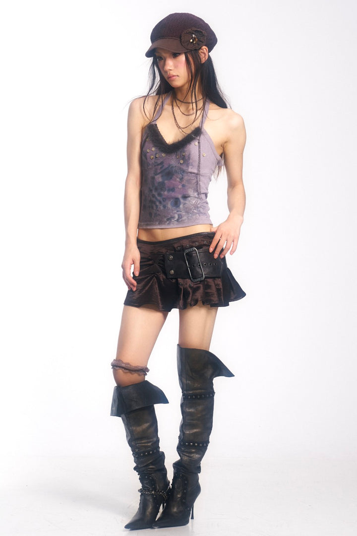 Nyx Sequin Fur Cami