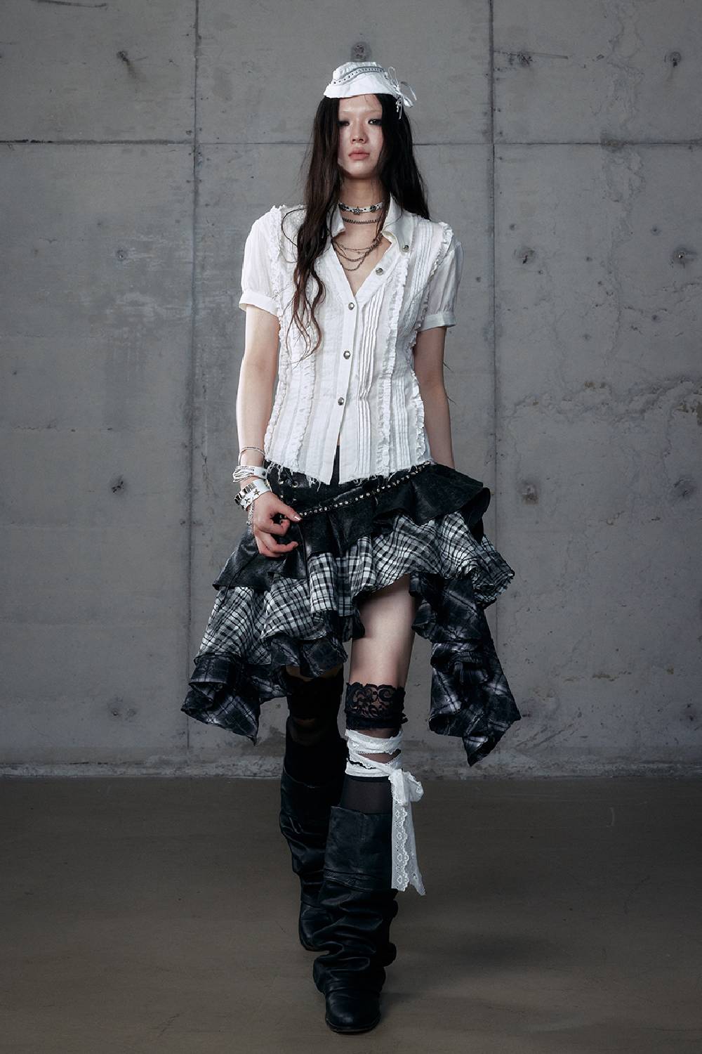 Vintage Short-Sleeve Blouse