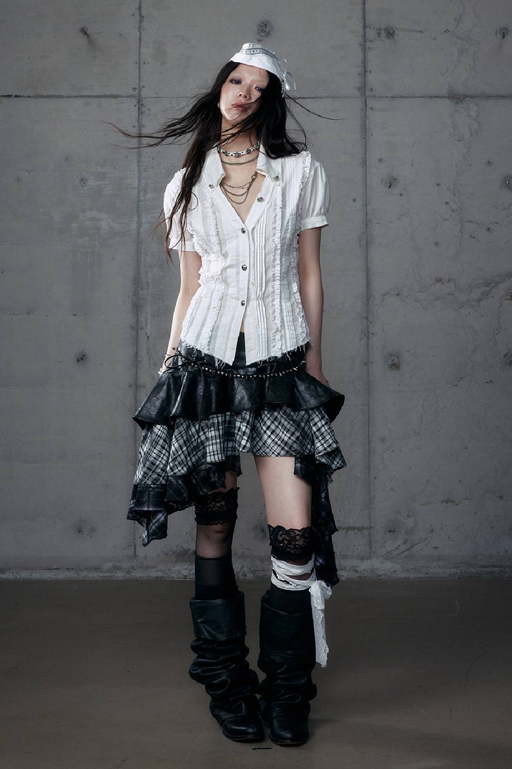 Vintage Short-Sleeve Blouse