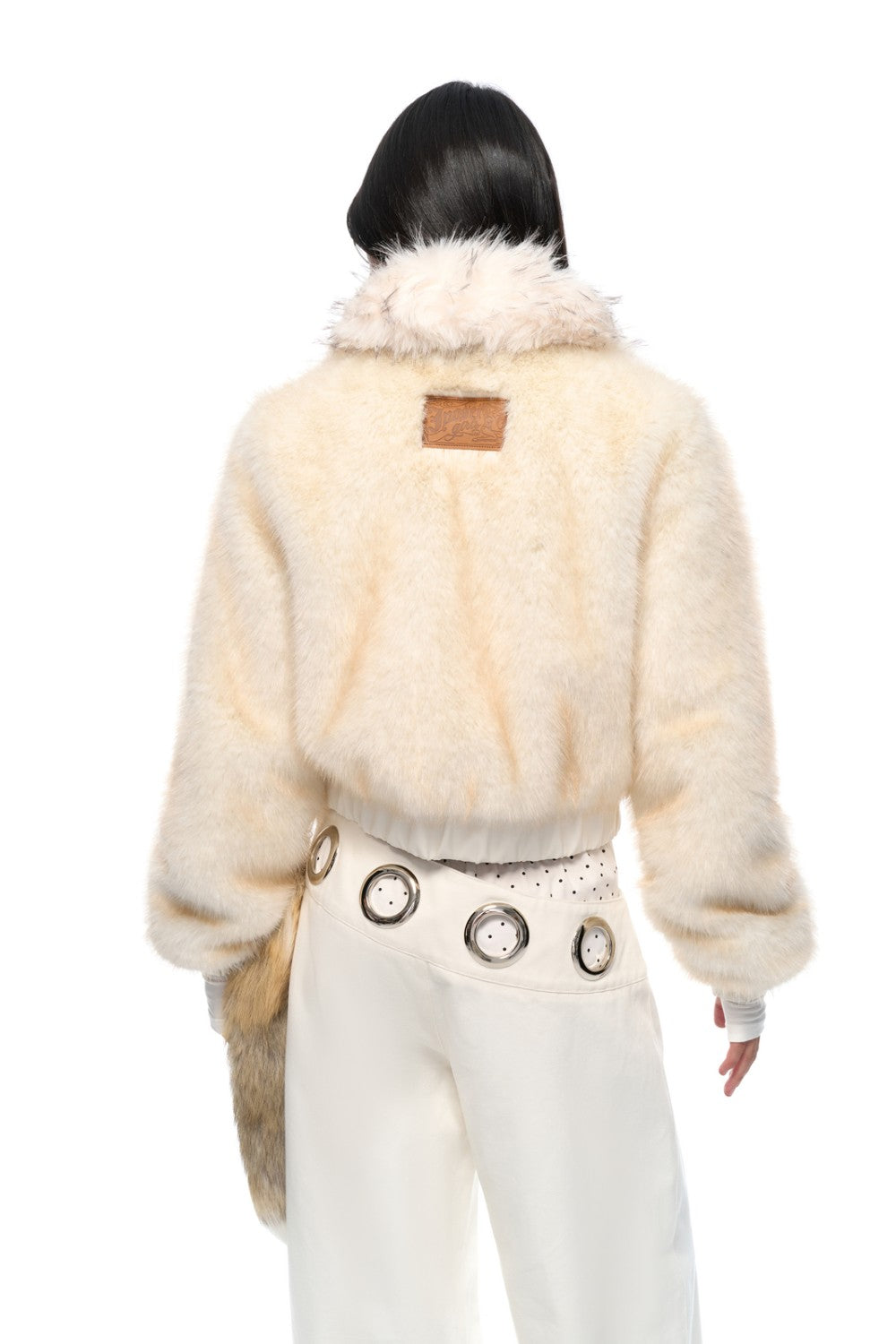 Celine Cream Fur Jacket