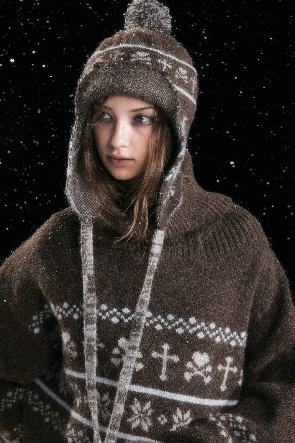 Snowflake Earflap Beanie