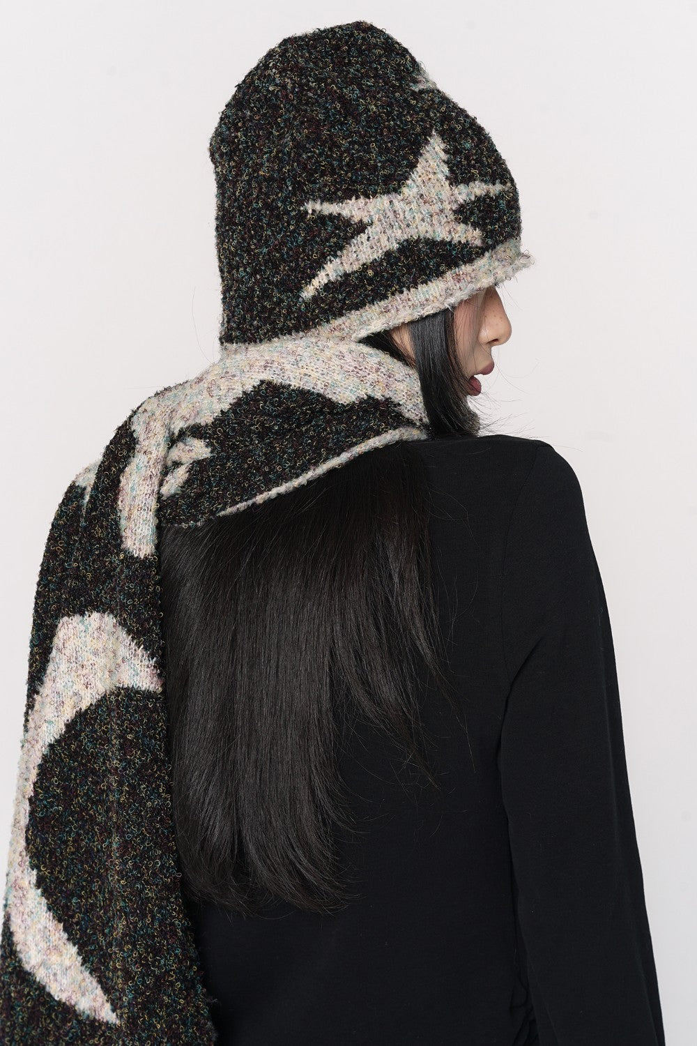 Starry Knit Winter Scarf