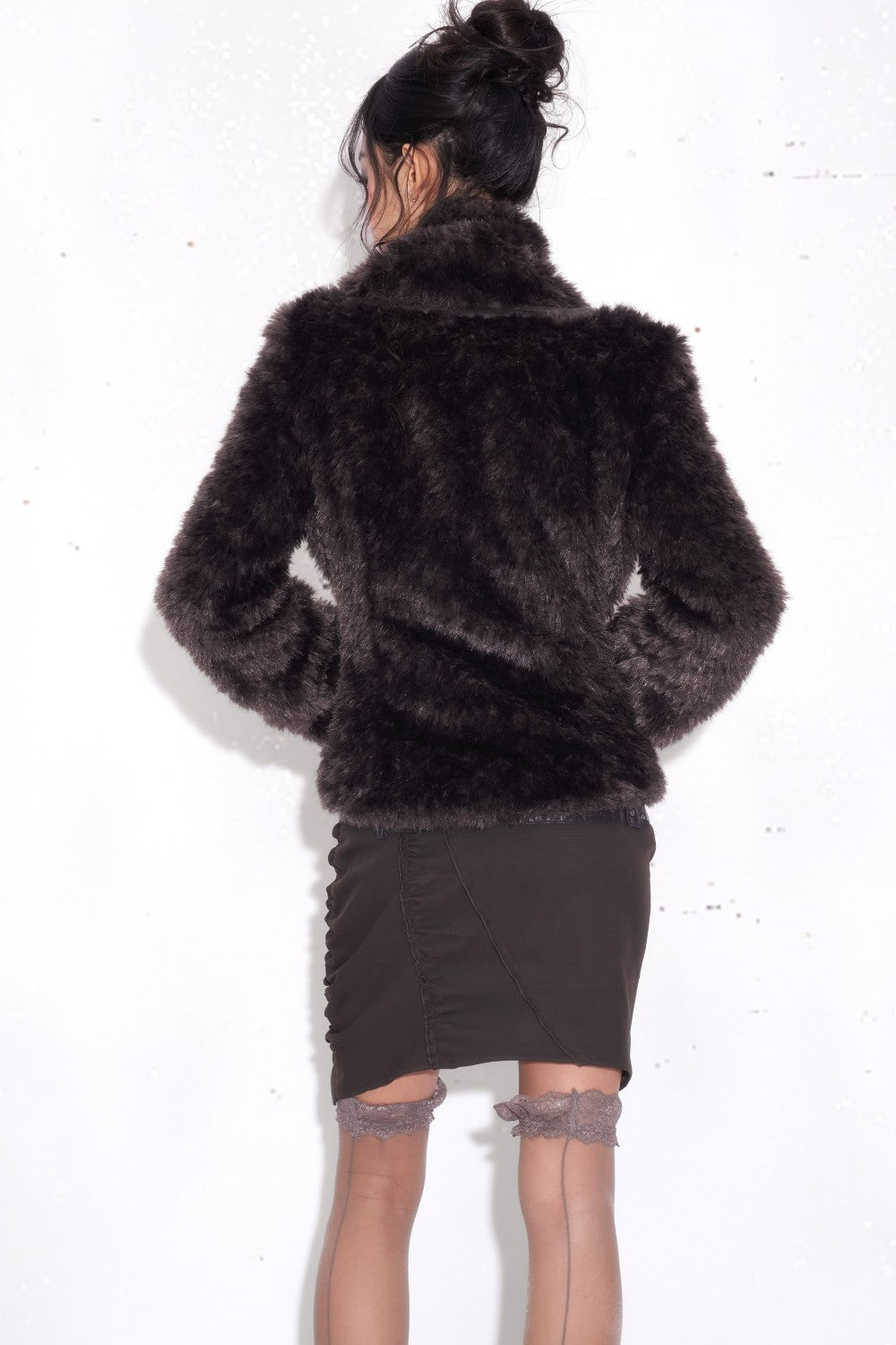 Kaia Buckled Fur Coat