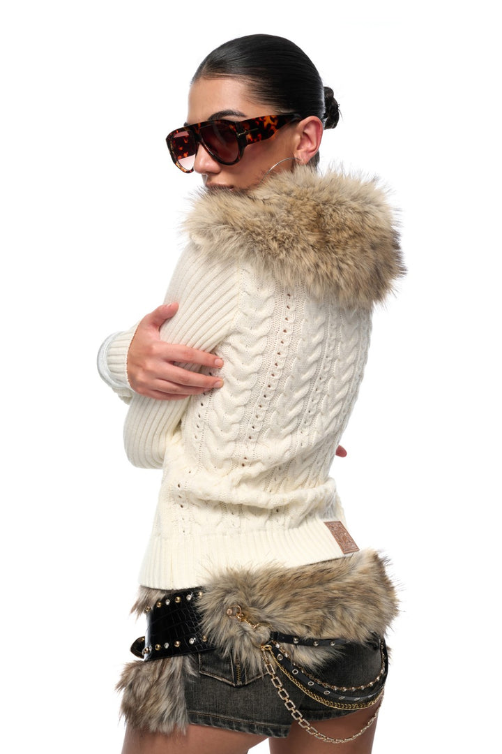 Vintage Ivory Knit Jacket