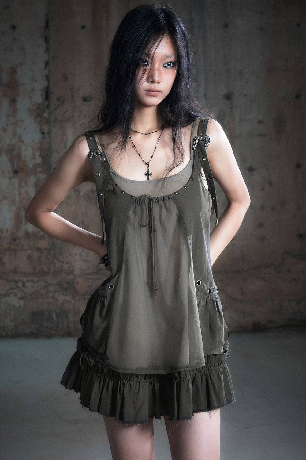 Strap Mini Dress