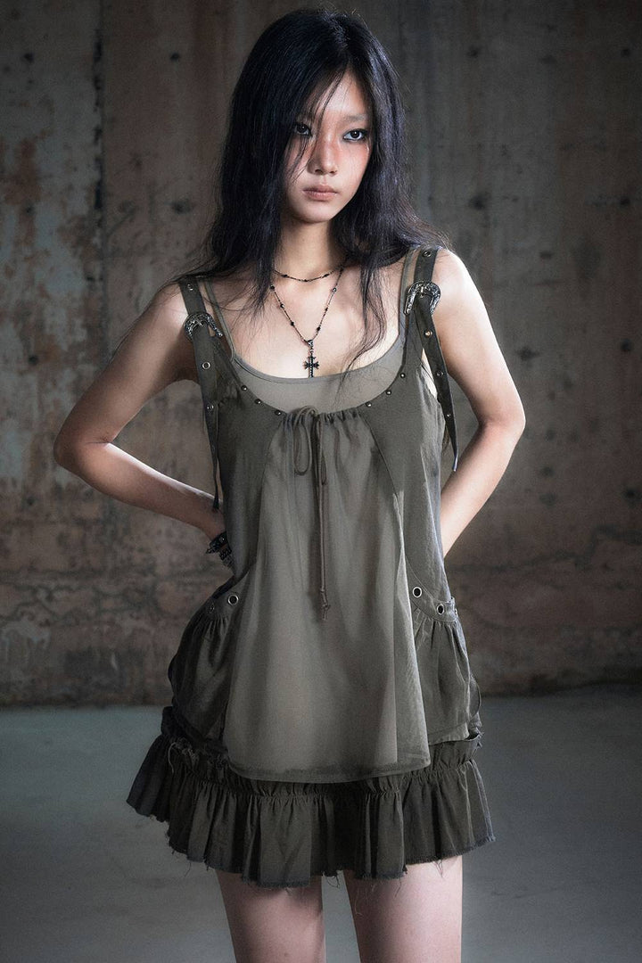 Strap Mini Dress