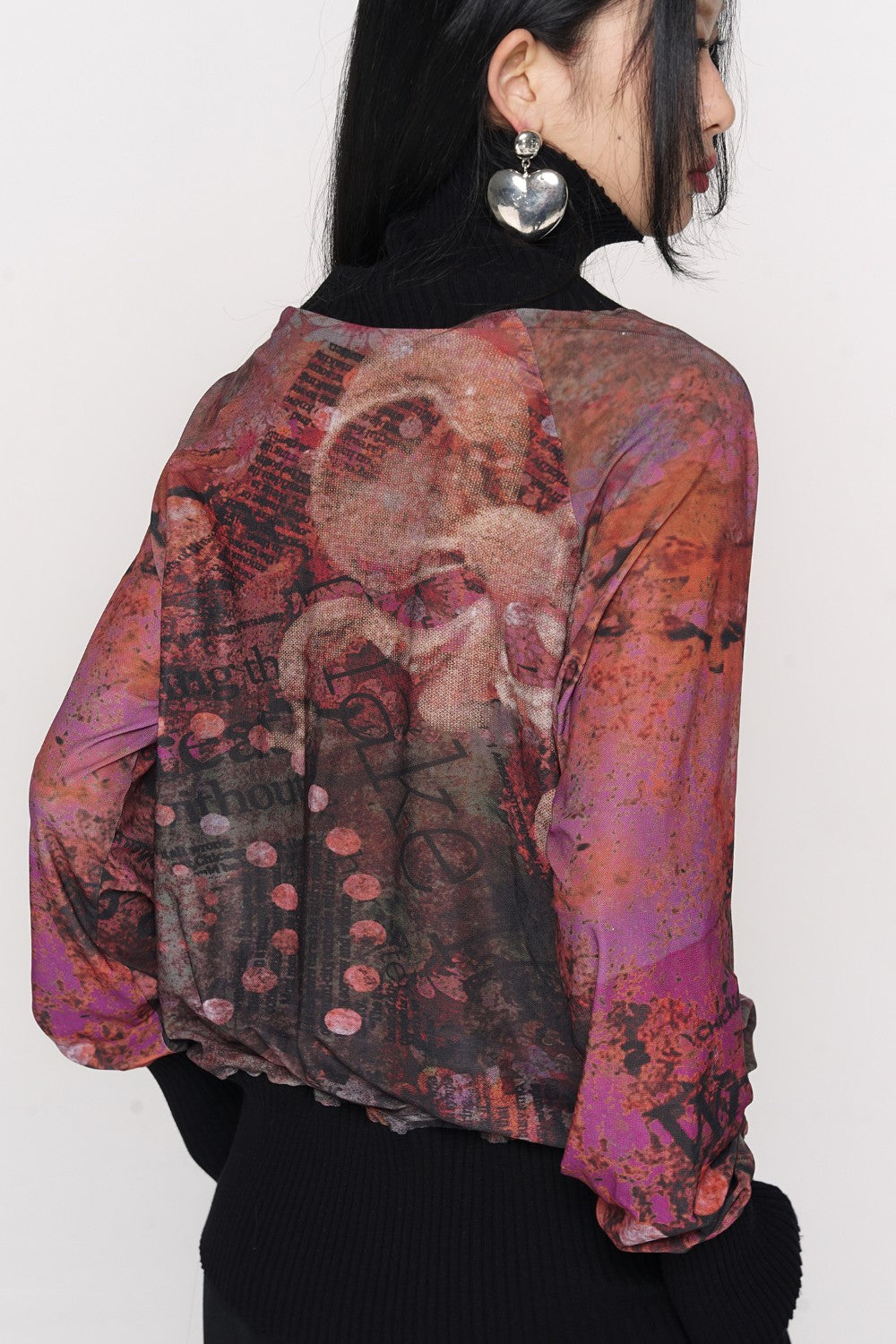 Cherry Lakeview Turtleneck Top