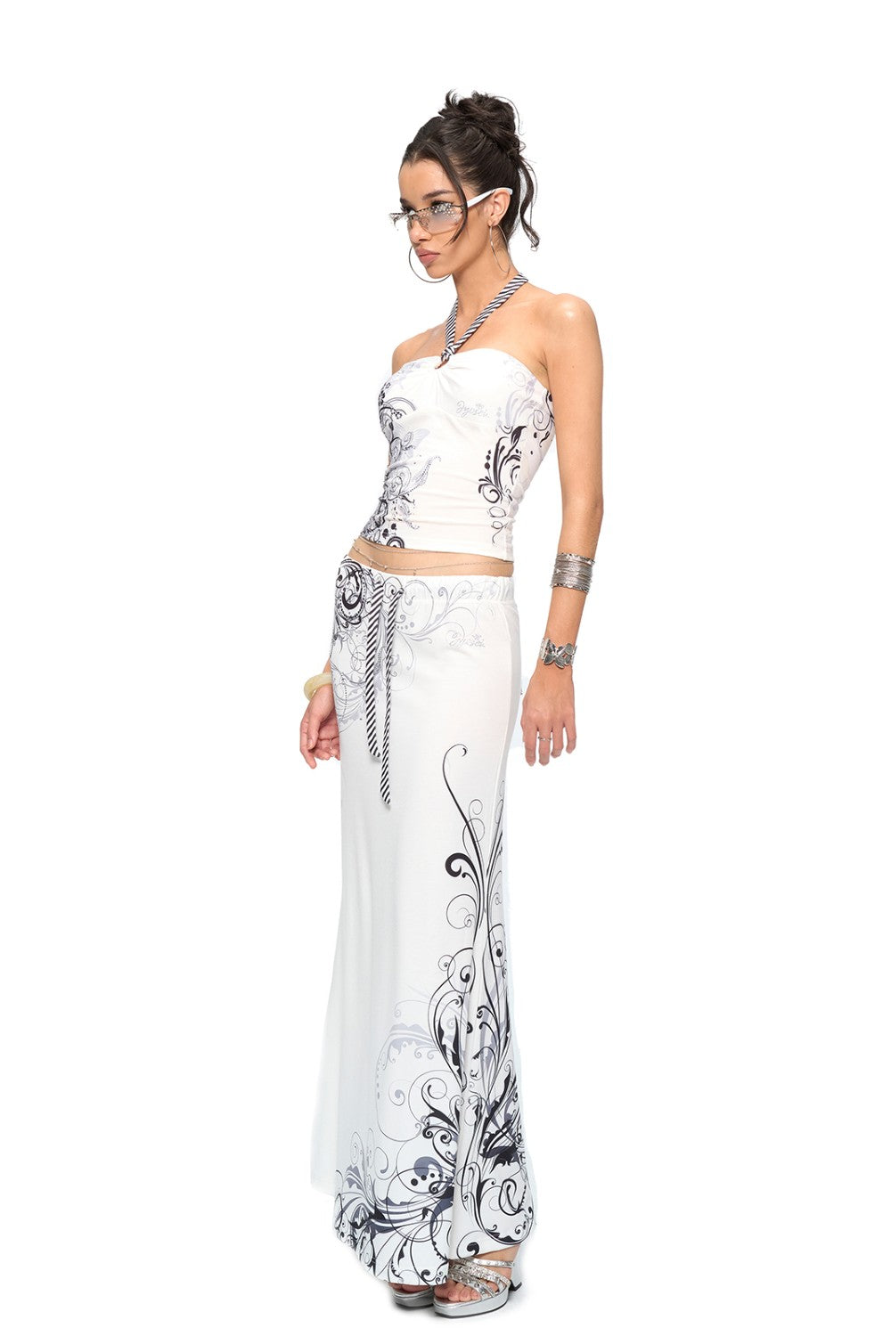 Selene Swirl Maxi Skirt