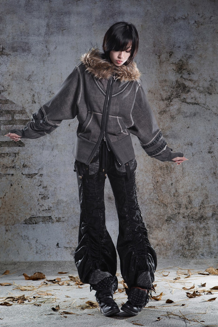 Dark Frosted Hooded Jacket