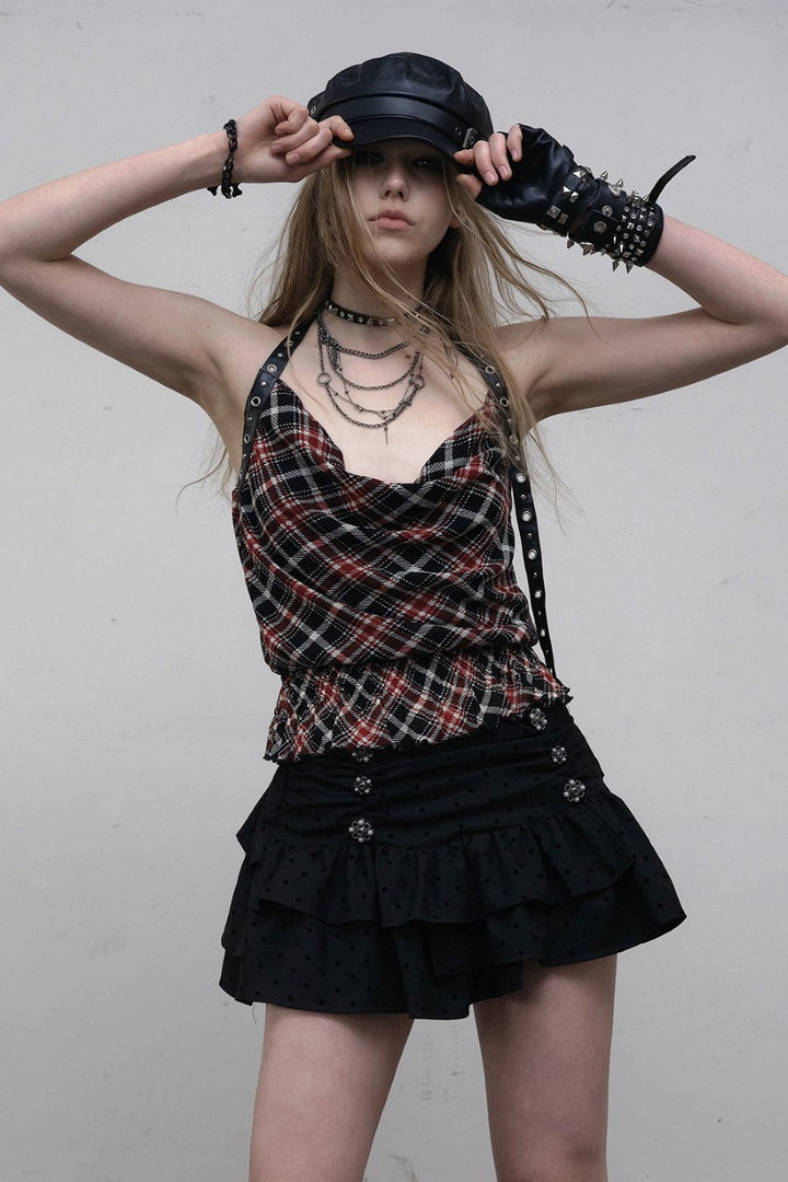 Ruffled Polka Dot Skirt