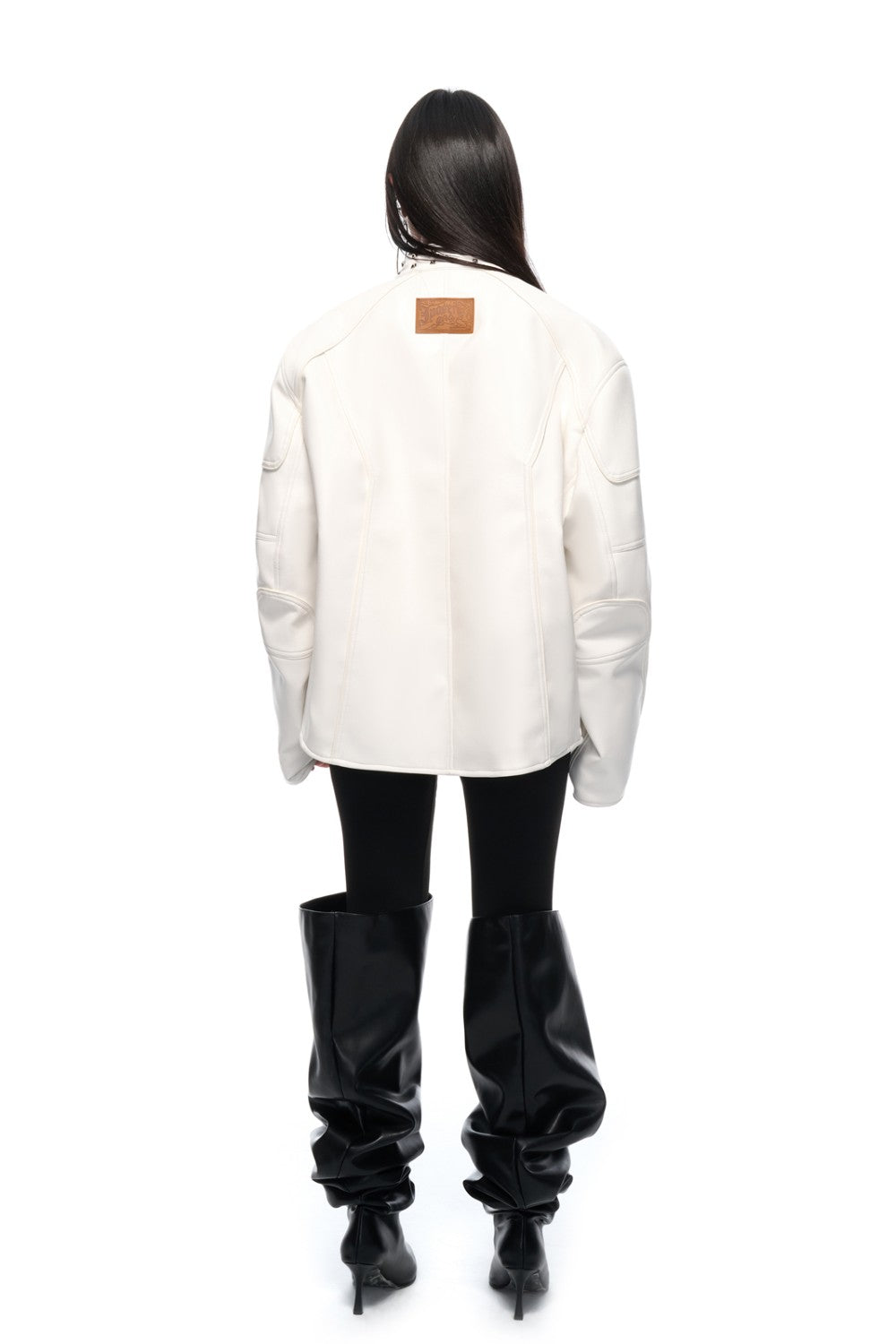 Avery White Rider Jacket