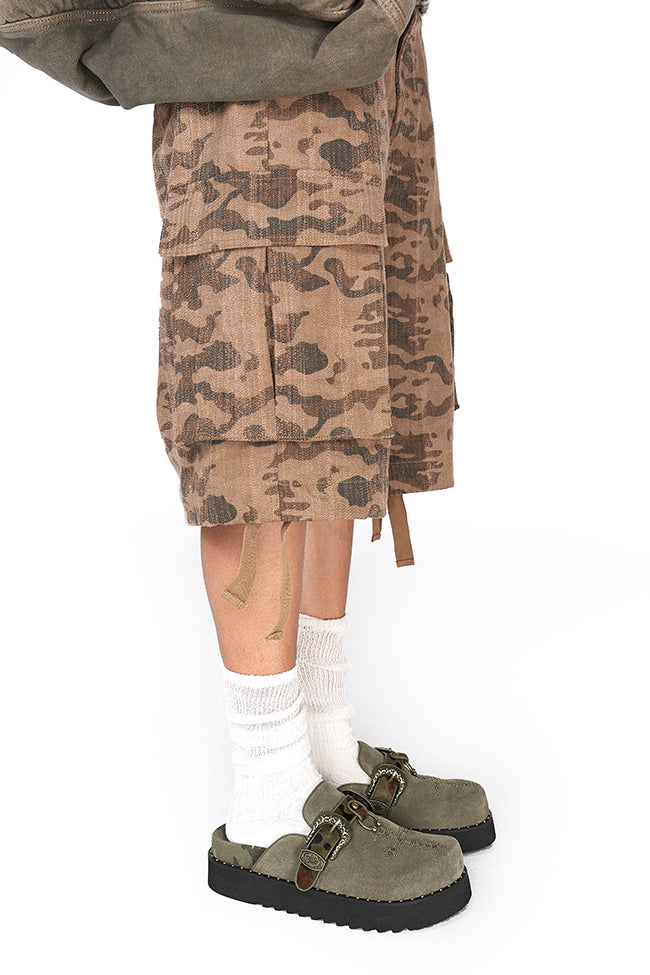 Camo Cross Stud Clogs
