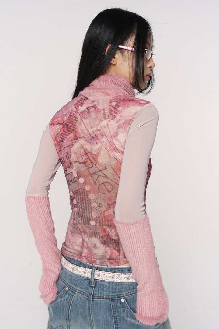 Livi Floral Turtleneck Top