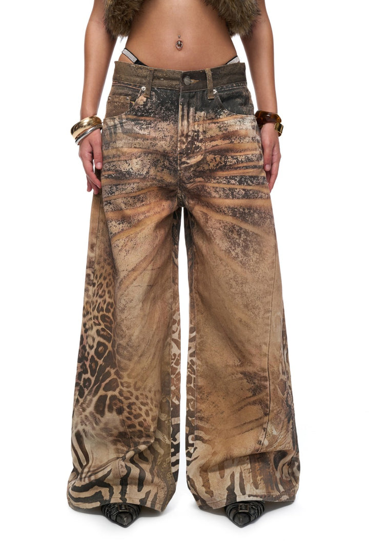 Safari Dream Wide-Leg Jeans