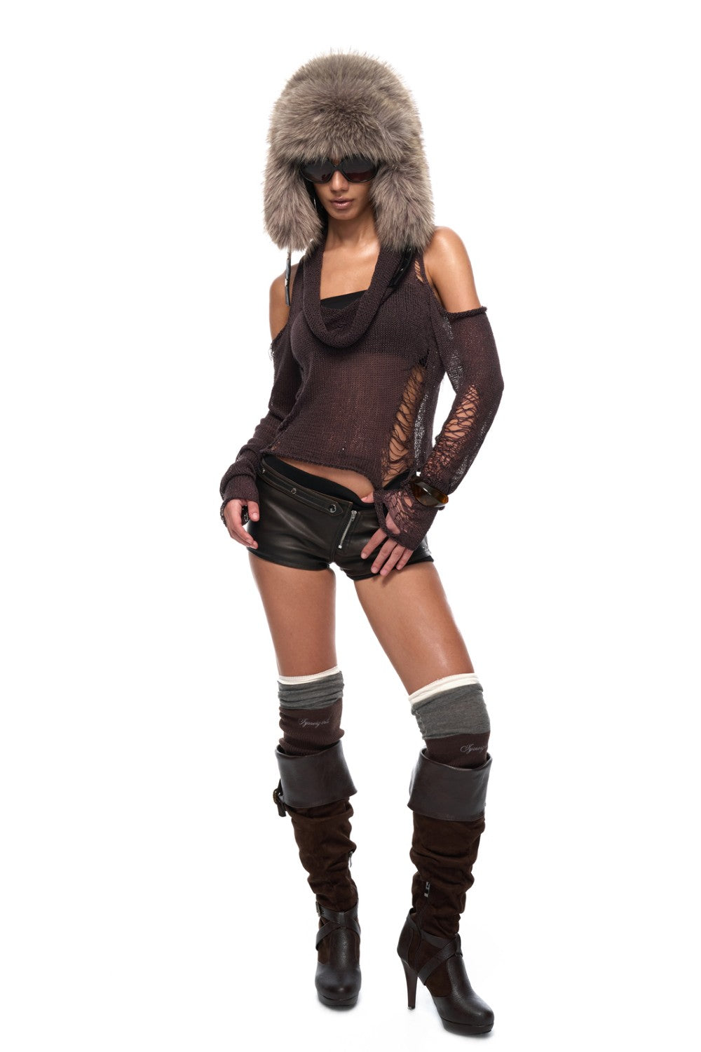 Retro Layered Leg Covers