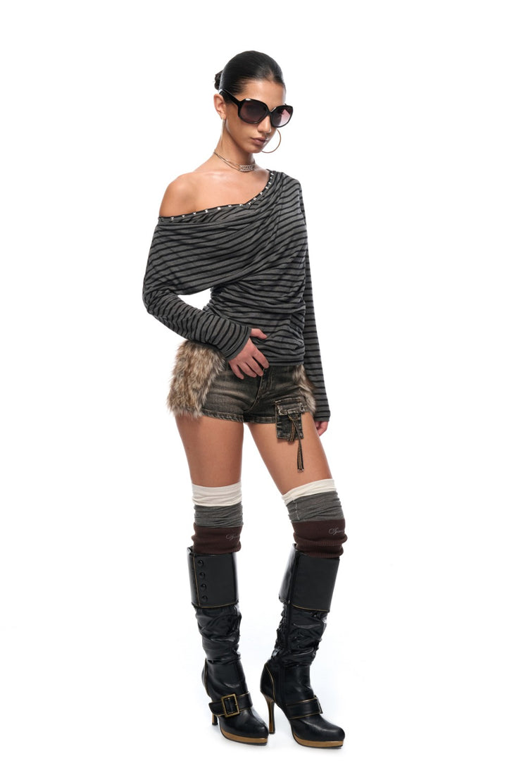 Rue Striped Drape Shirt