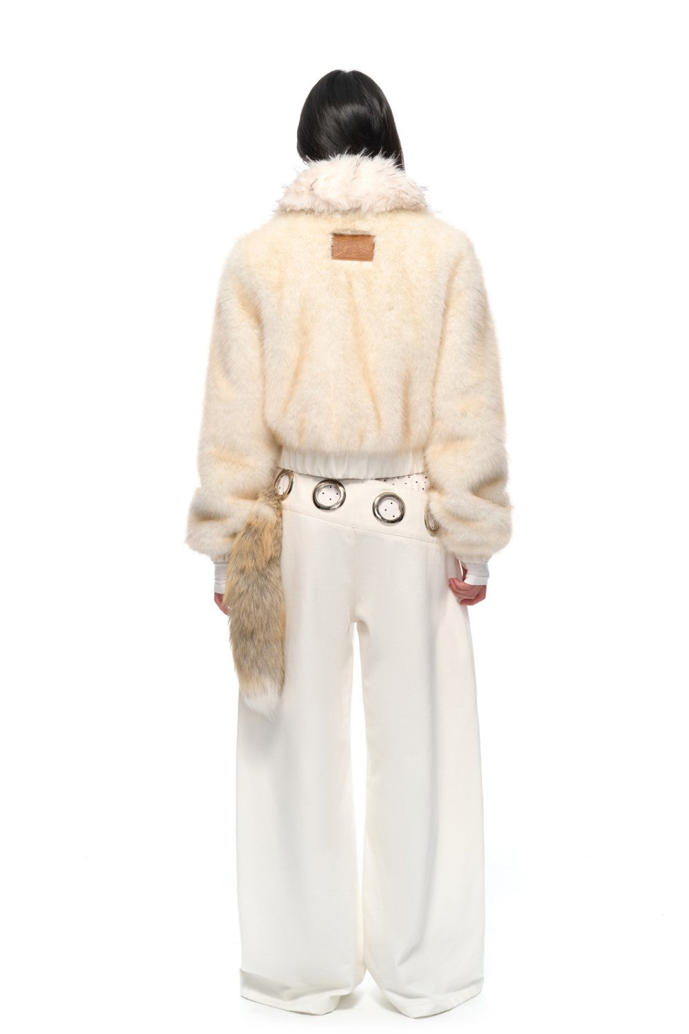 Celine Cream Fur Jacket