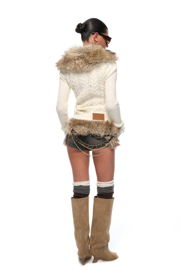 Vintage Ivory Knit Jacket