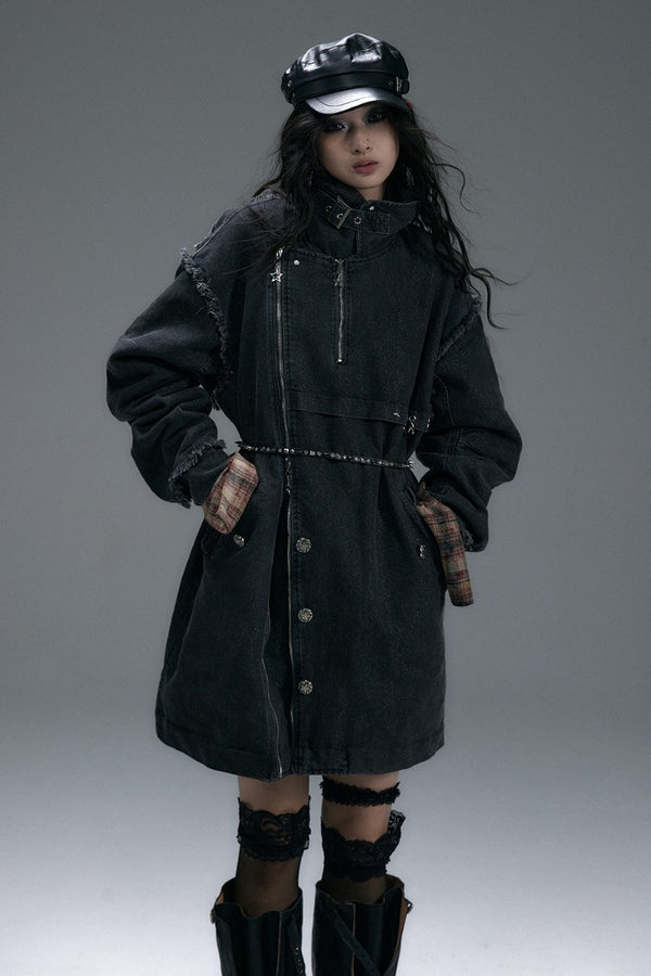 Oversized Moto Coat