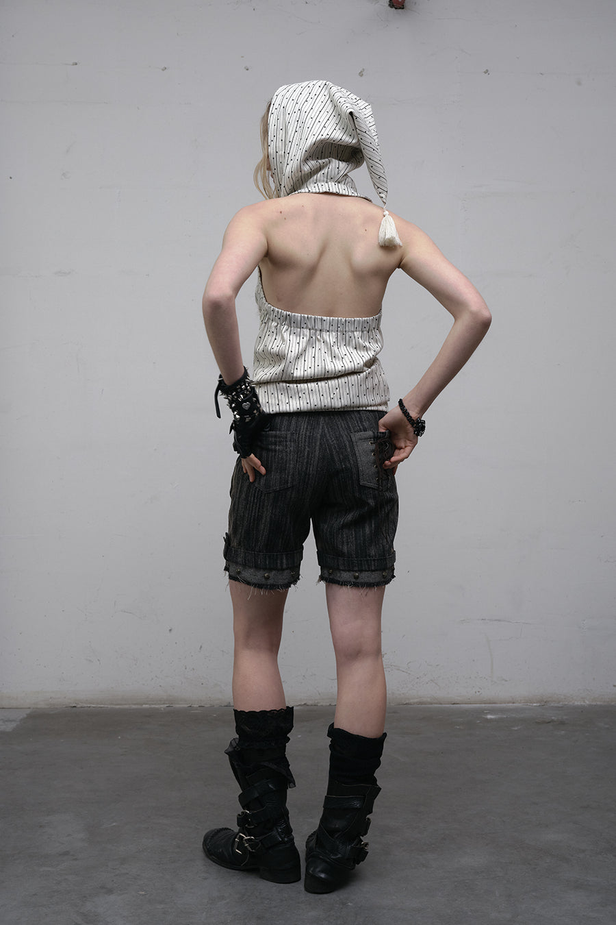 Striped Buckle Jorts