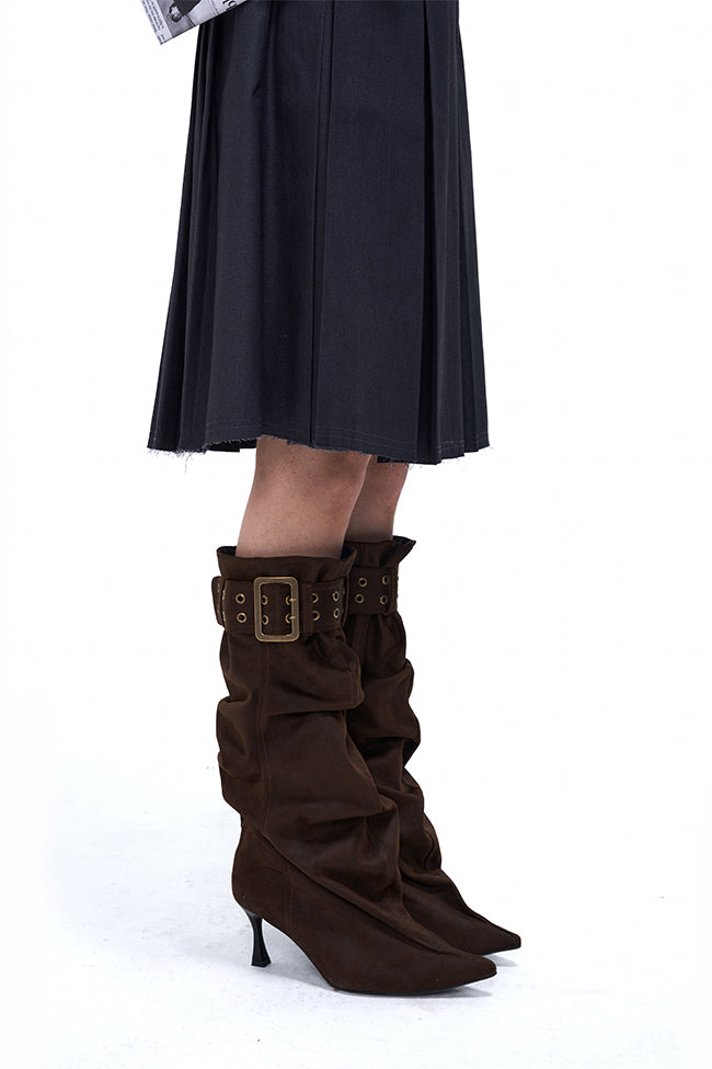 Keira Belted Slouch Boots