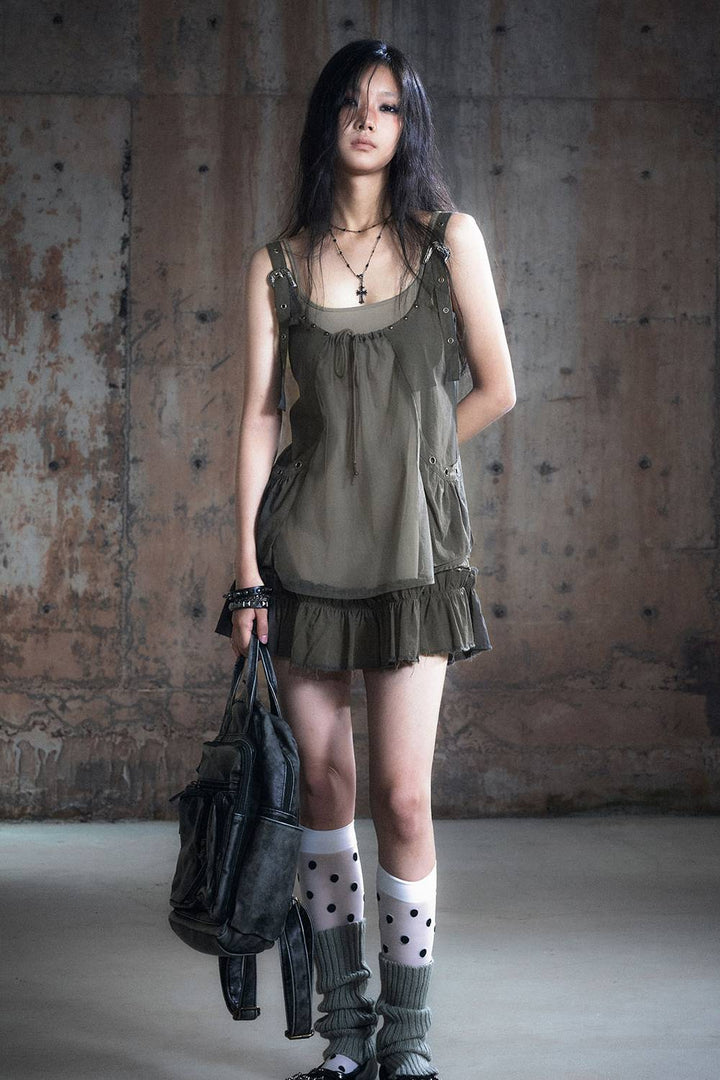 Strap Mini Dress