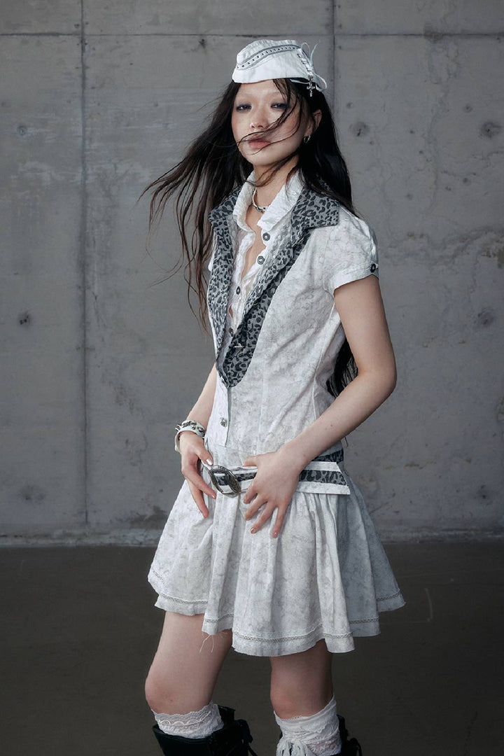 Vintage Leopard Mini Dress