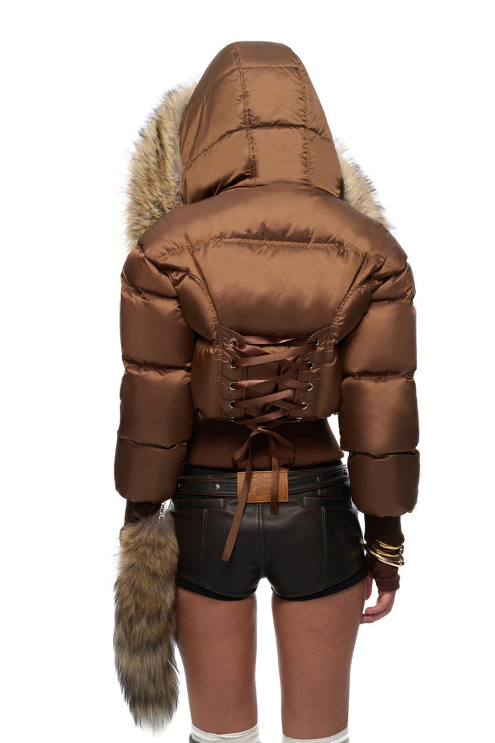 Bronze Blair Lace-Up Jacket