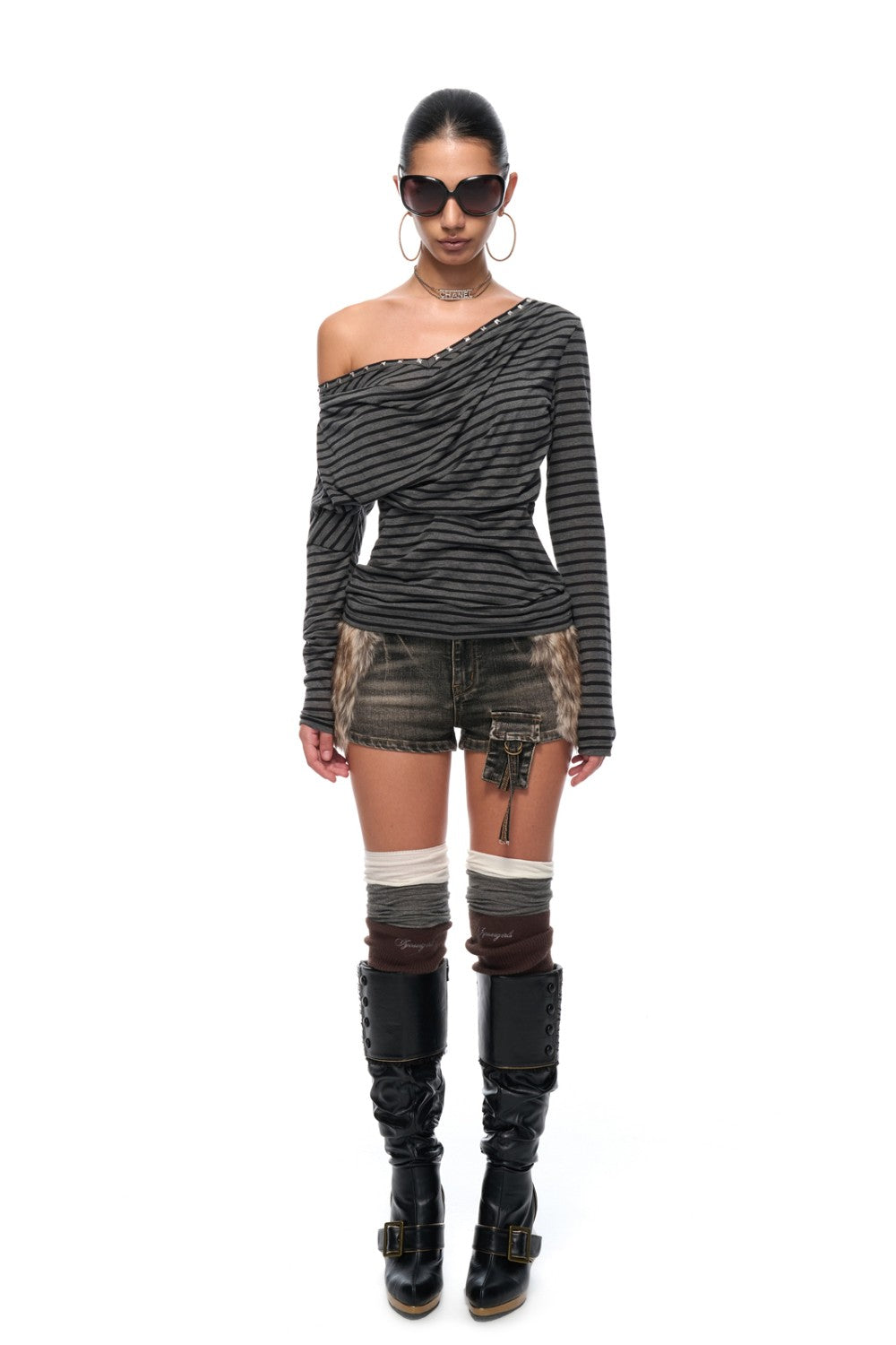 Rue Striped Drape Shirt