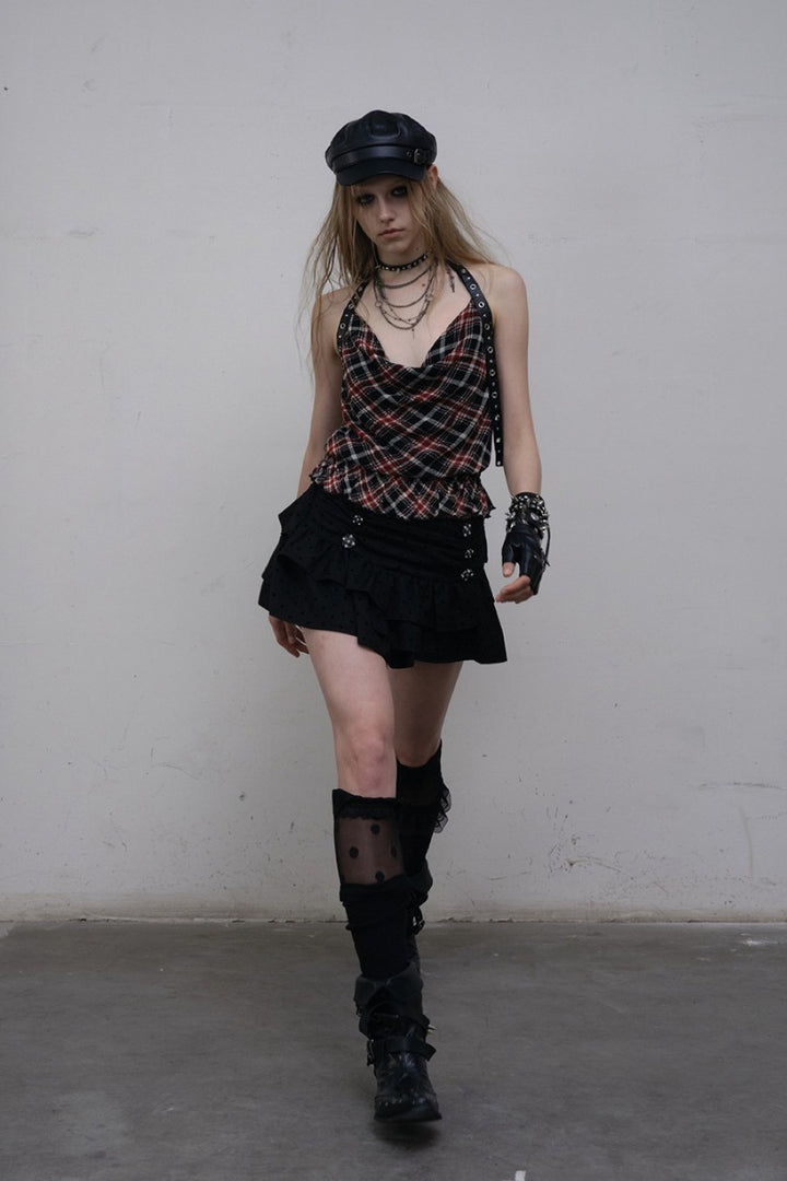 Ruffled Polka Dot Skirt