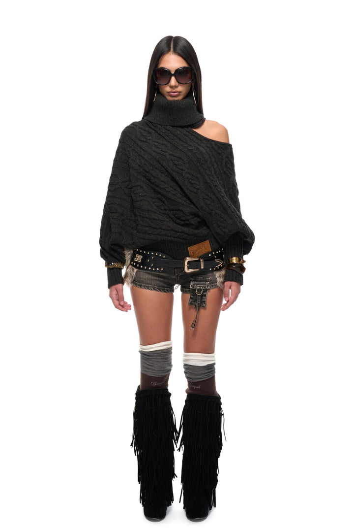 Aria Cutout Wool Sweater