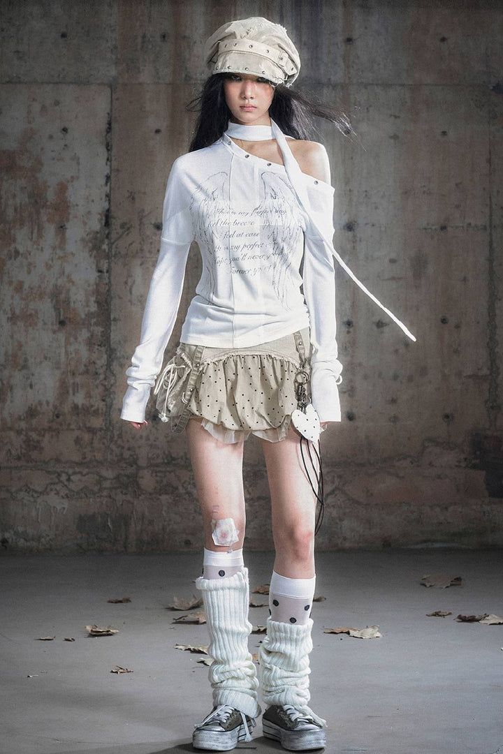 Winged Script Top