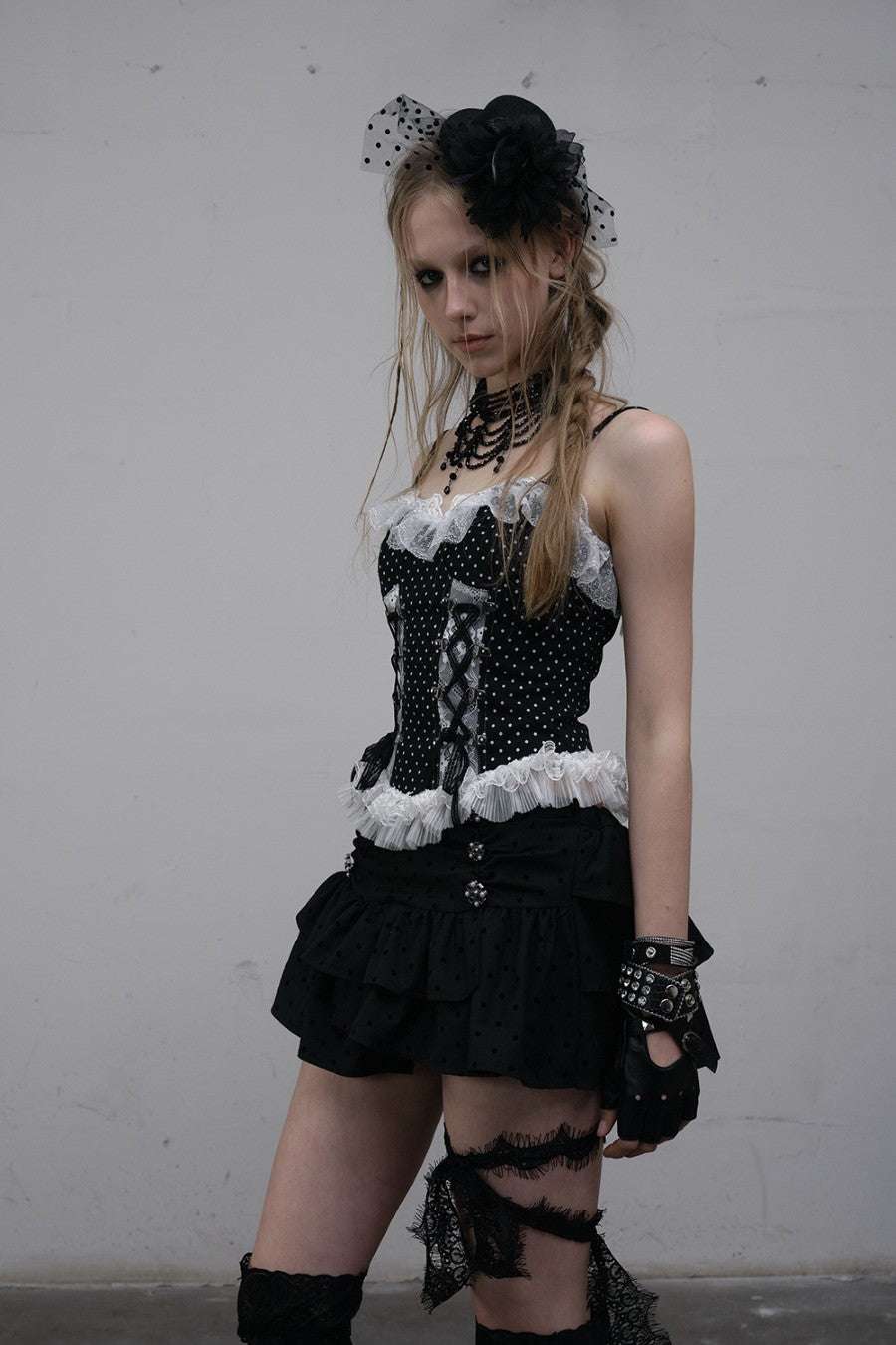 Laced Polka Dot Corset