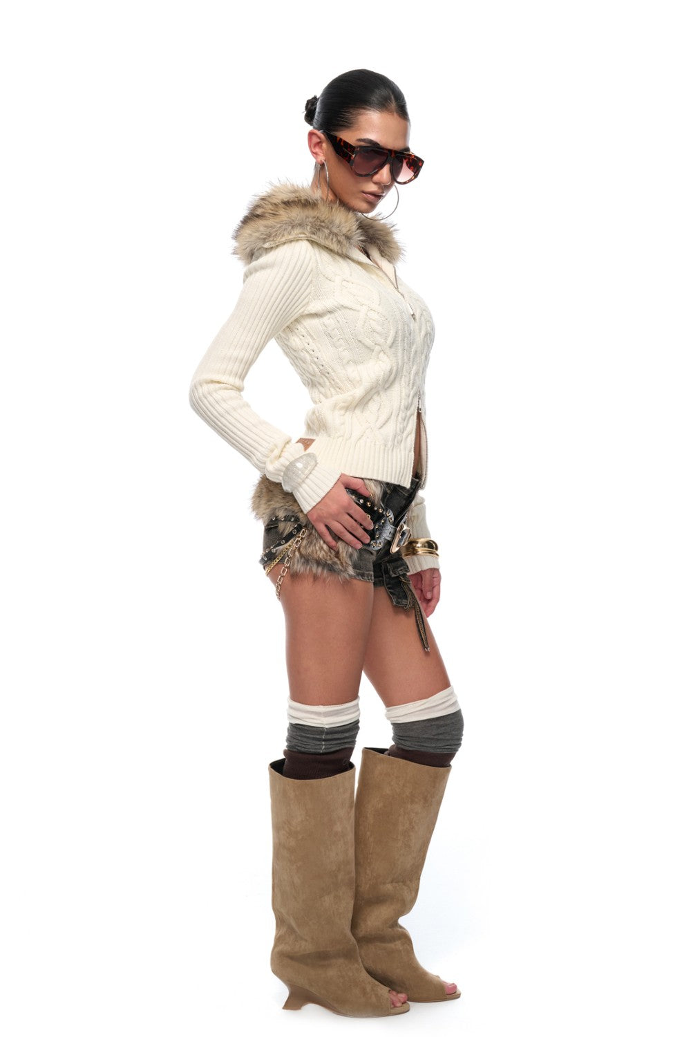 Vintage Ivory Knit Jacket