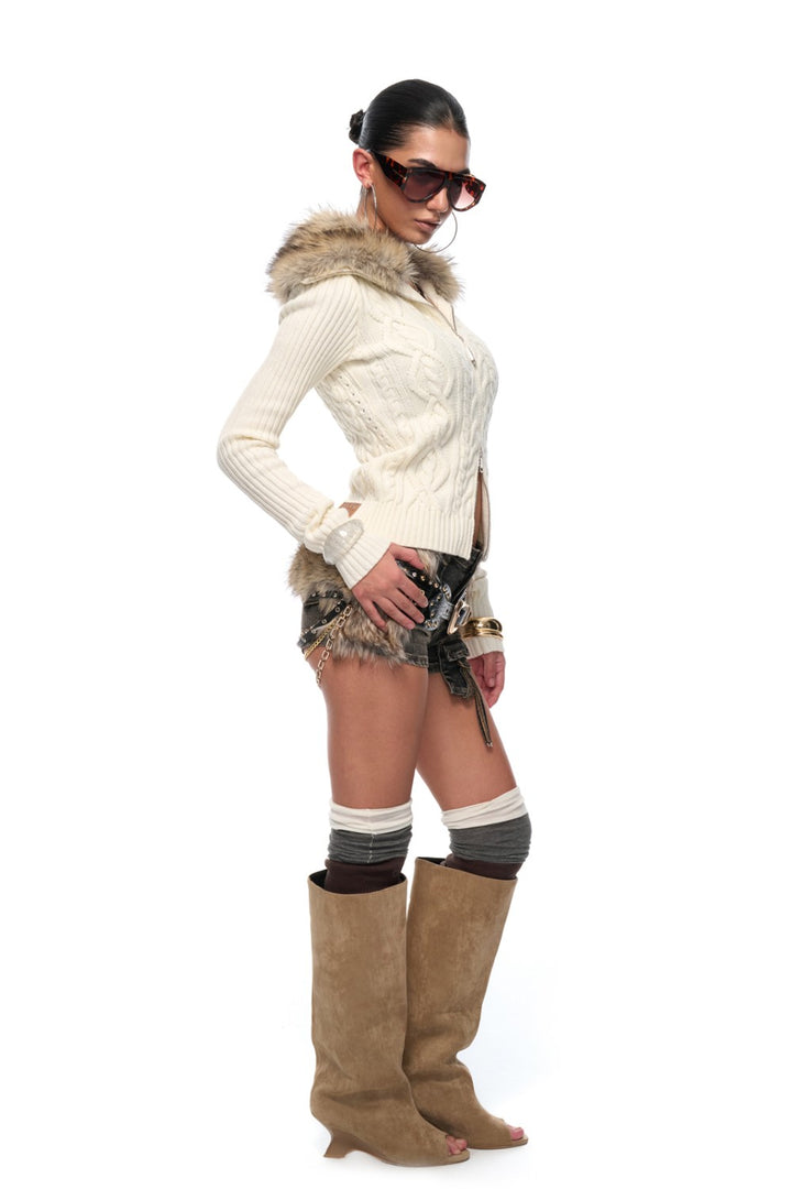 Vintage Ivory Knit Jacket