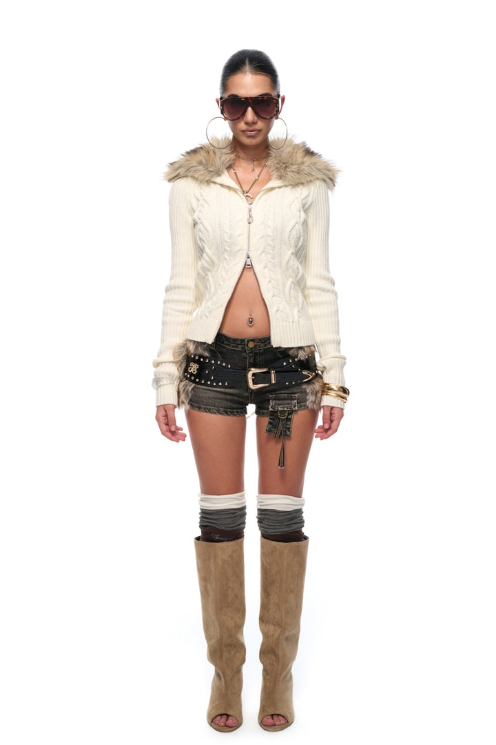 Vintage Ivory Knit Jacket