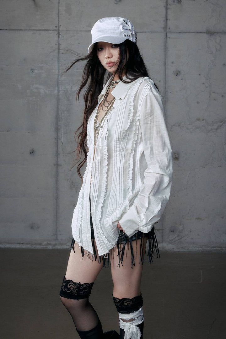 Vintage Long-Sleeve Blouse