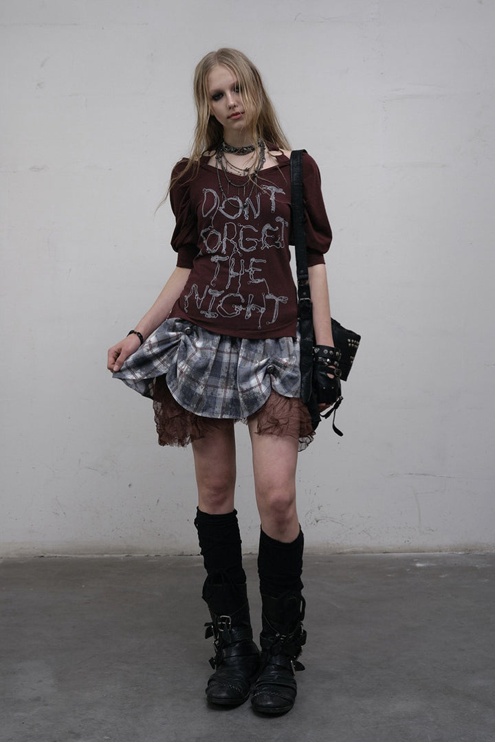 Off-Shoulder Halter Shirt