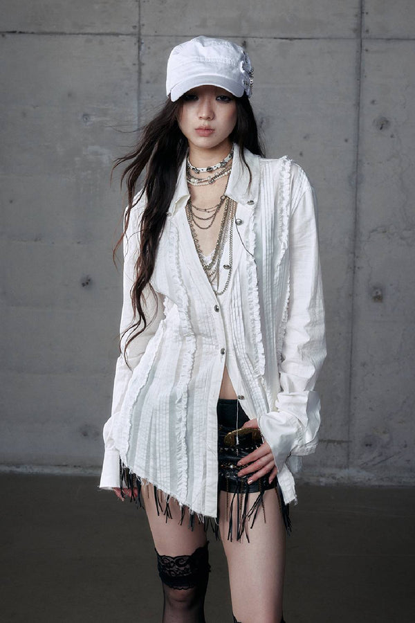 Vintage Long-Sleeve Blouse