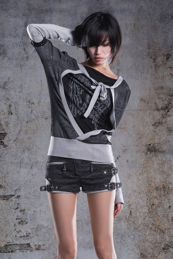 Avery Buckled Low-Rise Shorts